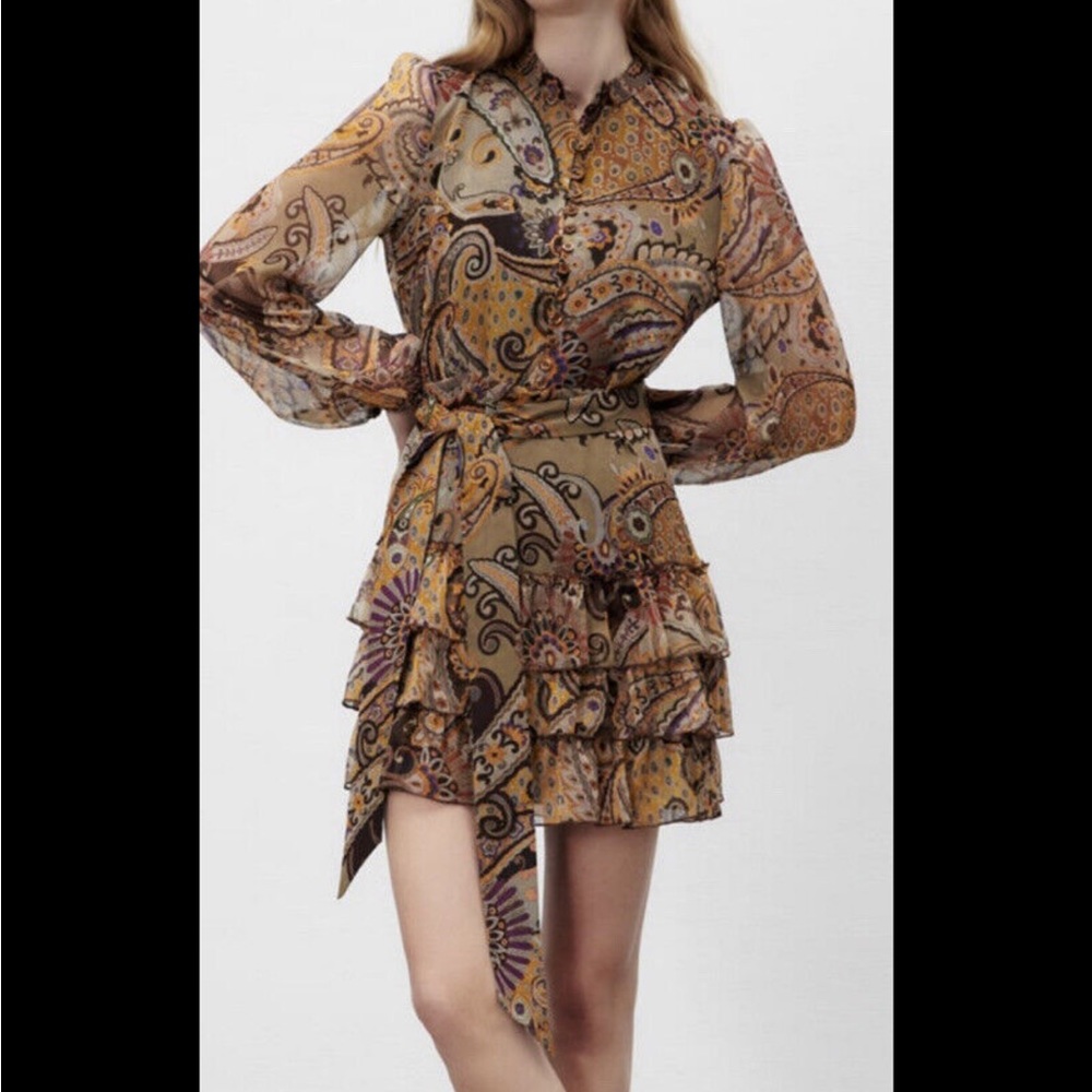 Zara printed dress